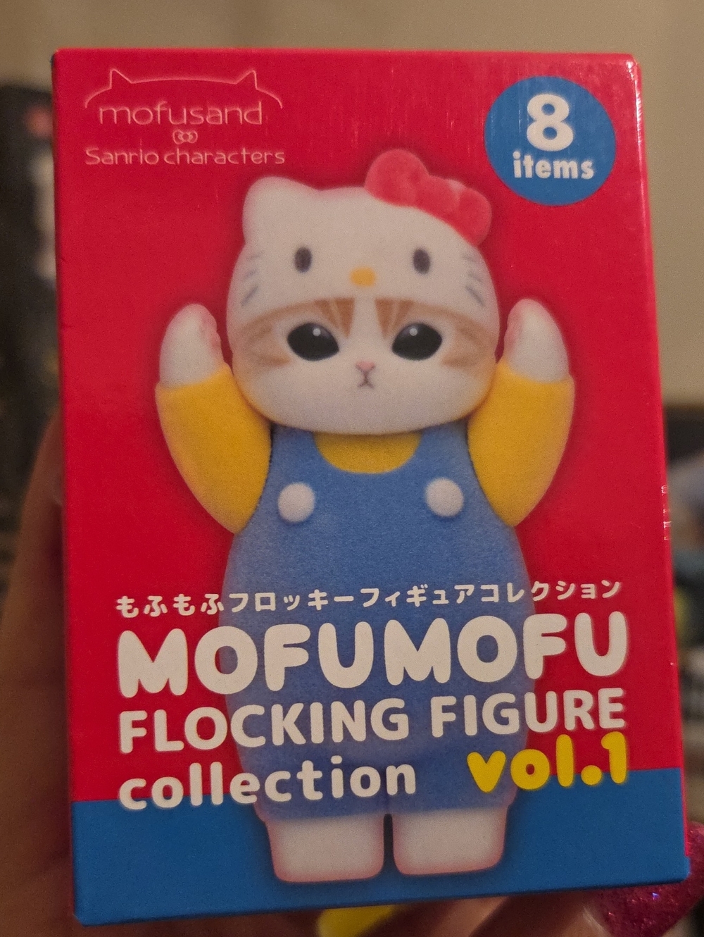 Blind Box Mofusand Mofumofu Flocking Cat Figure